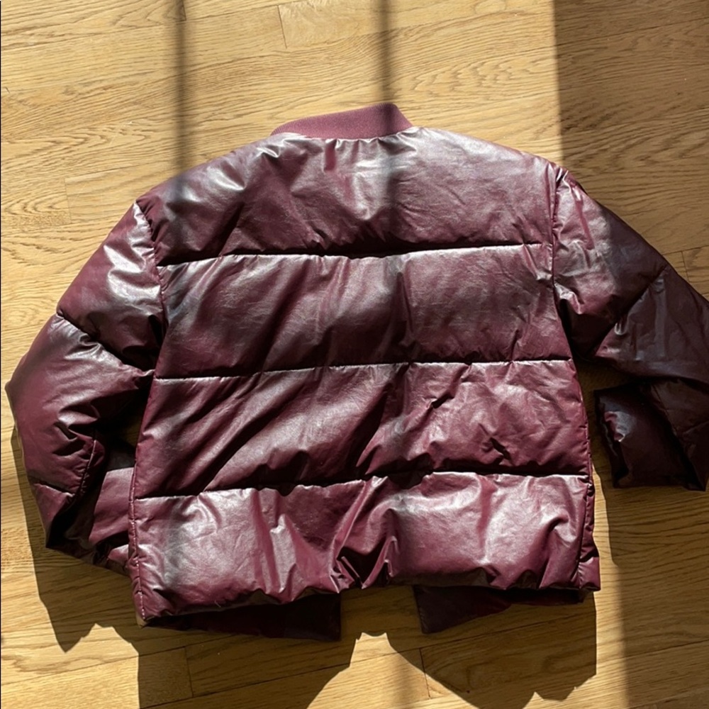 Maroon Puffer Jacket - Picture 2 of 5